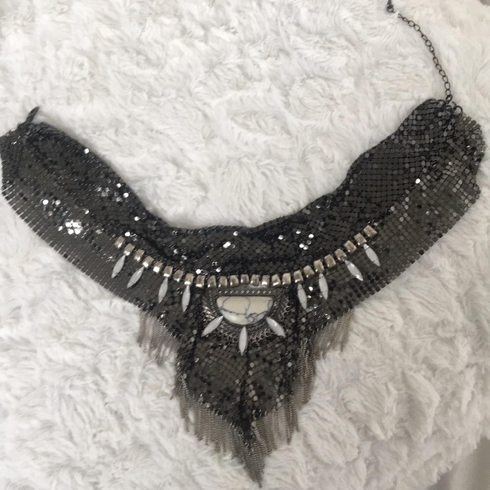 Elaborately stone detailed necklace